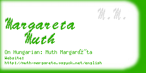 margareta muth business card